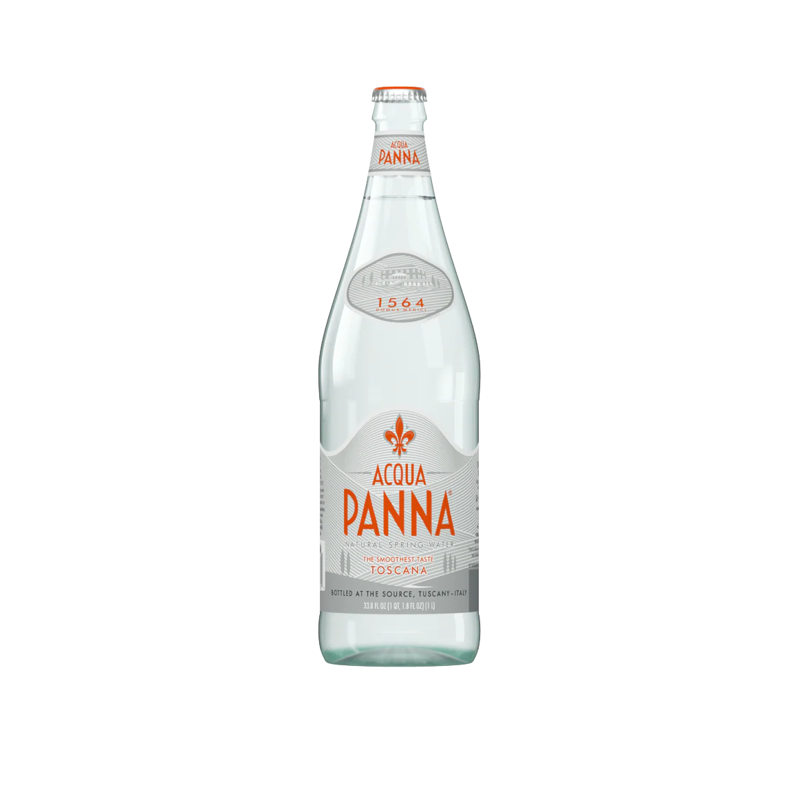 Acqua Panna Natural Spring Water, 33.8 oz | 1 Liter Glass