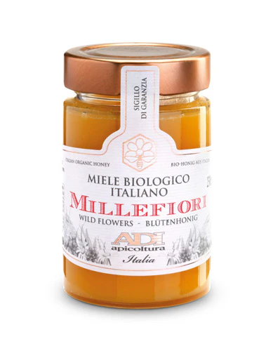 ADI Apicoltura Organic Wild Flowers Honey, 100% Pure Italian Honey, 8.8 oz | 250g - Image 2