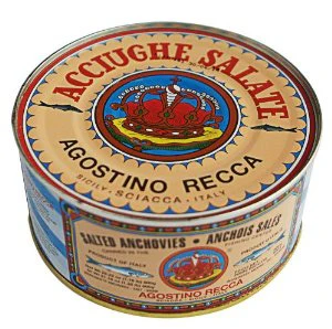 Agostino Recca Salted Anchovies, 1.76 lbs
