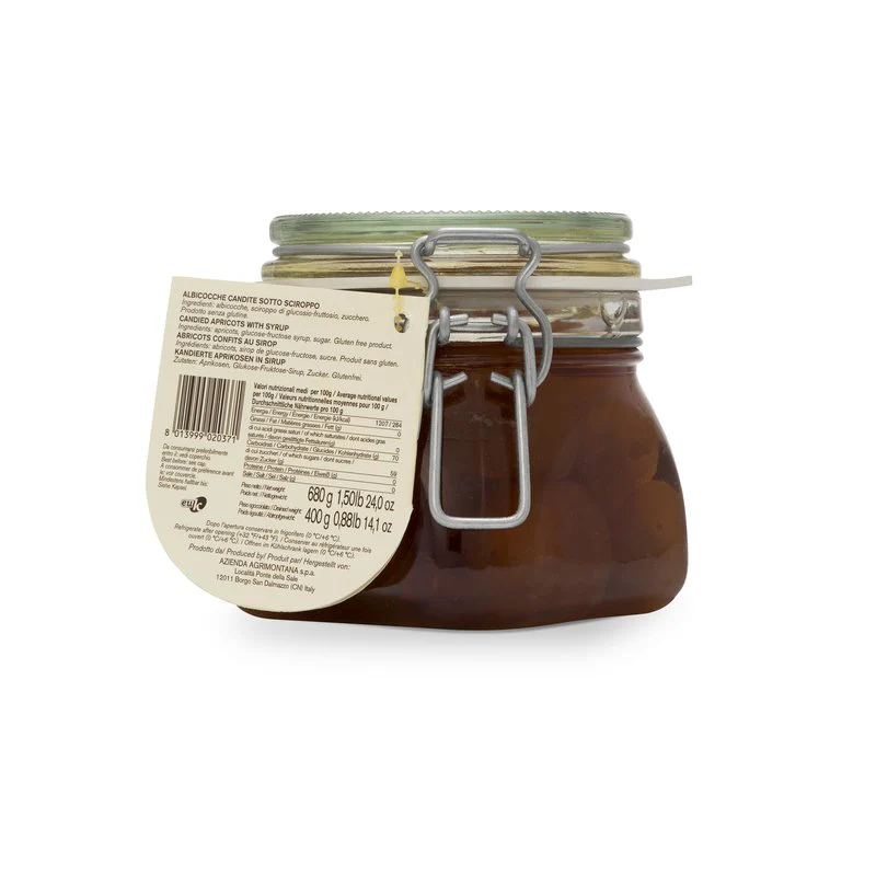 Agrimontana Candied Apricots In Syrup, 24 oz | 680g - Image 3