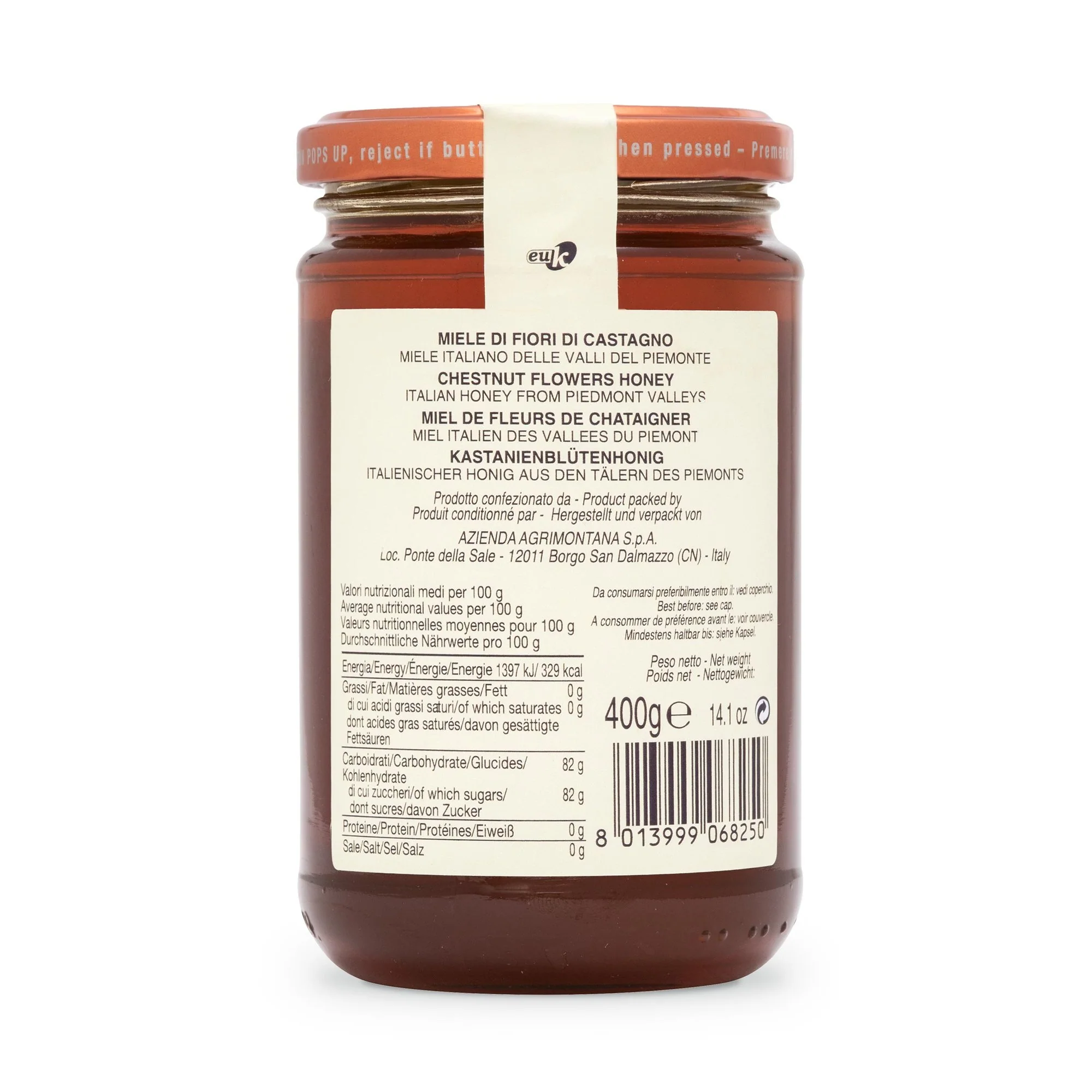 Agrimontana Chestnut Flower Honey, Miele di Fiori di Castagno, 14.1 oz | 400g - Image 4