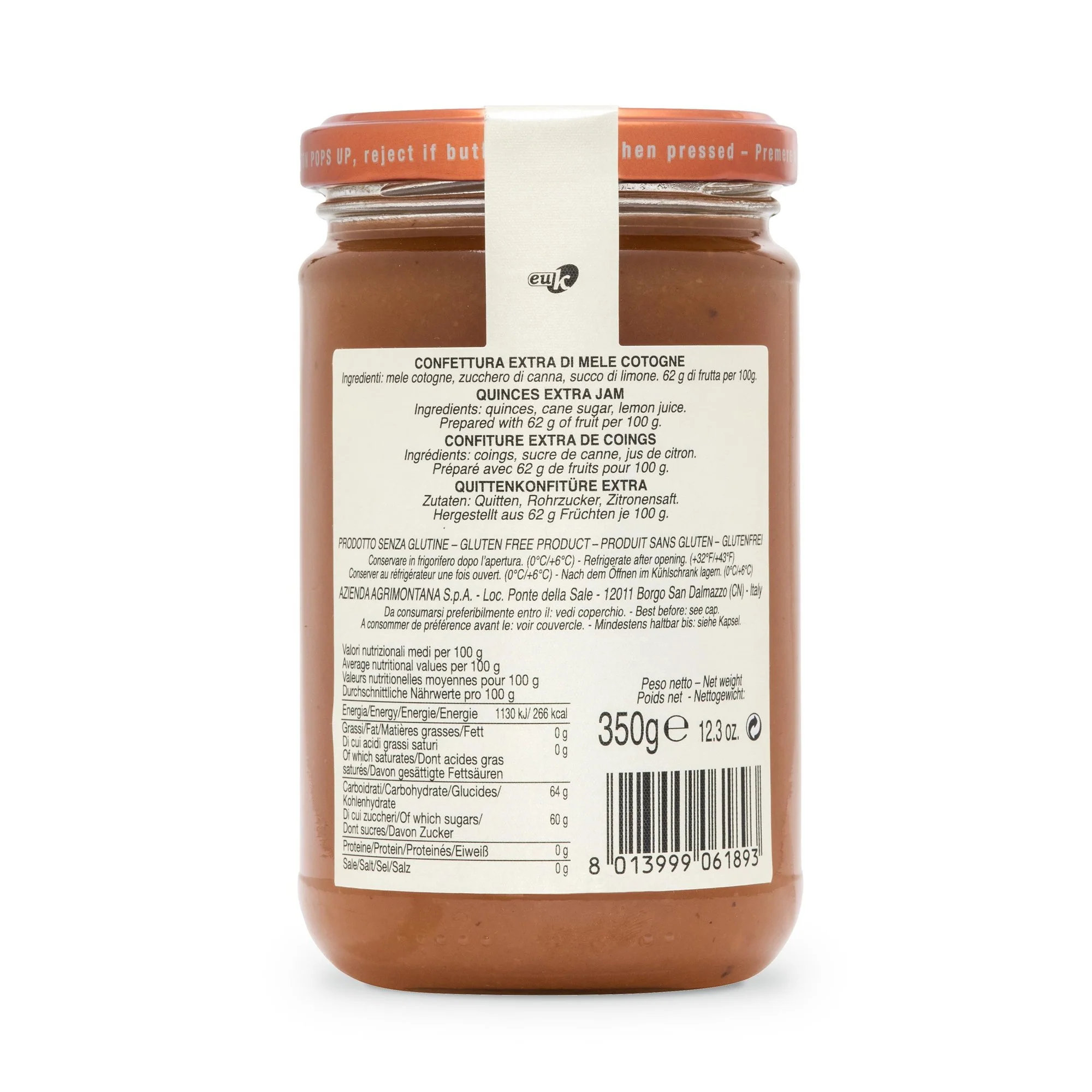 Agrimontana Quinces Extra Jam, Mele Cotogne, 12.3 oz | 350g - Image 4