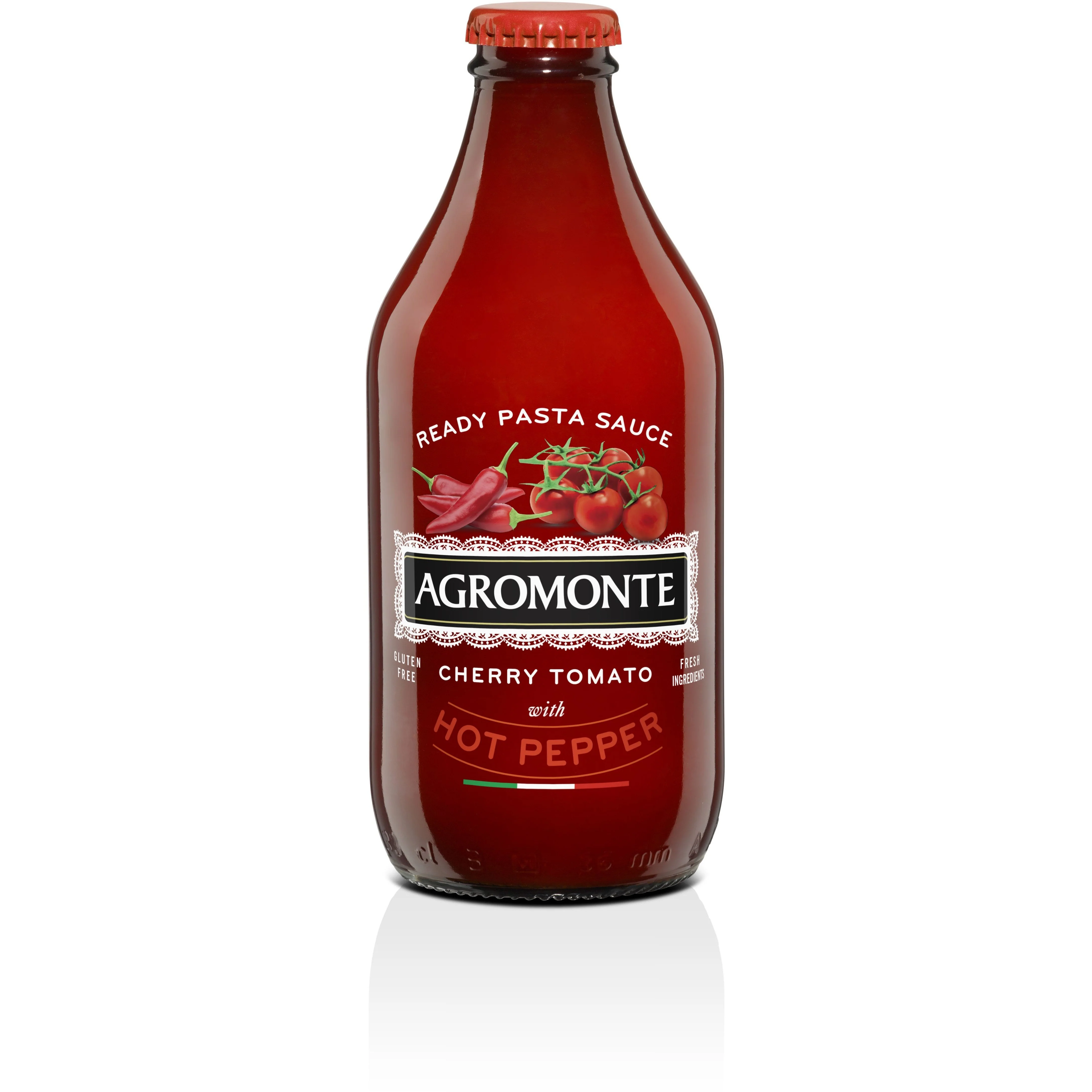 Agromonte Cherry Tomato Puree with Hot Pepper, 11.64 oz | 330g