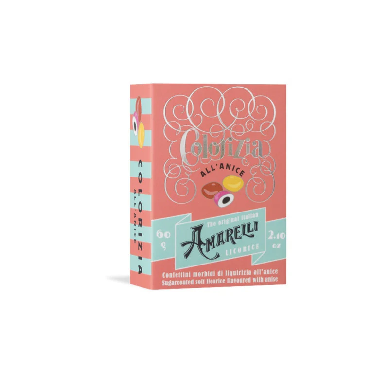Amarelli – Colorizia all’Anice Sugar-Coated Liquorice with Anise 2.1 oz (60 g) | Product of Italy