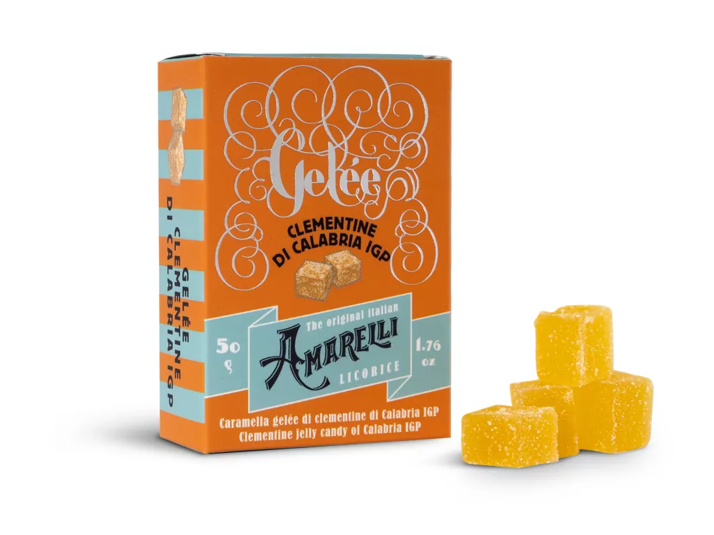 Amarelli Gelée with Clementines from Calabria PGI – 50g | Italian Fruit Jelly Candy