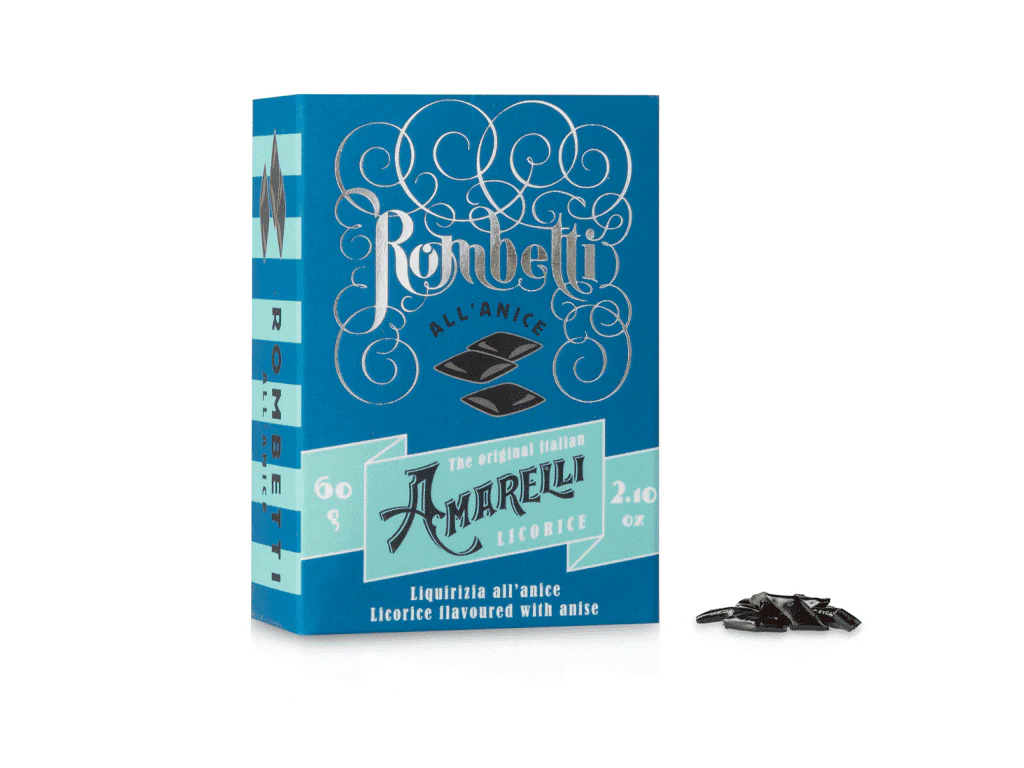 Amarelli Rombetti - Solid Liquorice Flavoured with Anise, 2.10 oz | 60g