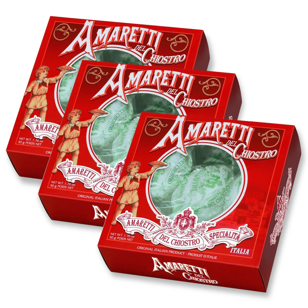 Amaretti Chiostro di Saronno - Crunchy - Little Window Box, 1.76 oz | 50g