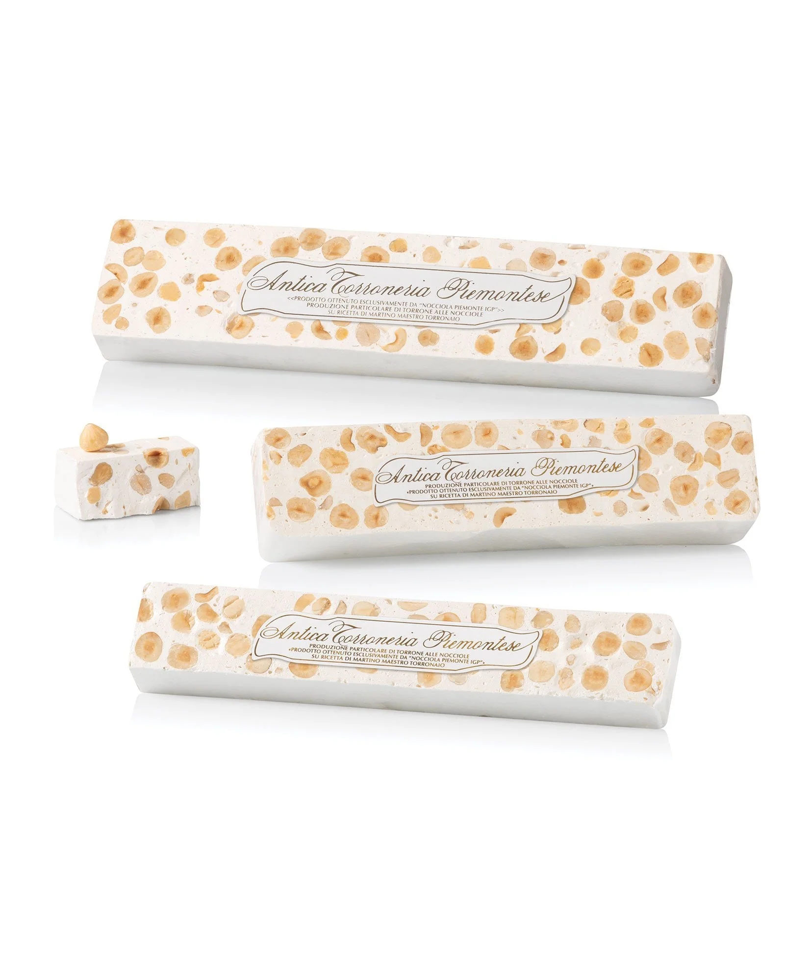Antica Torroneria Piemontese Crunchy Torrone, Hazelnuts, 8.75 oz | 250g