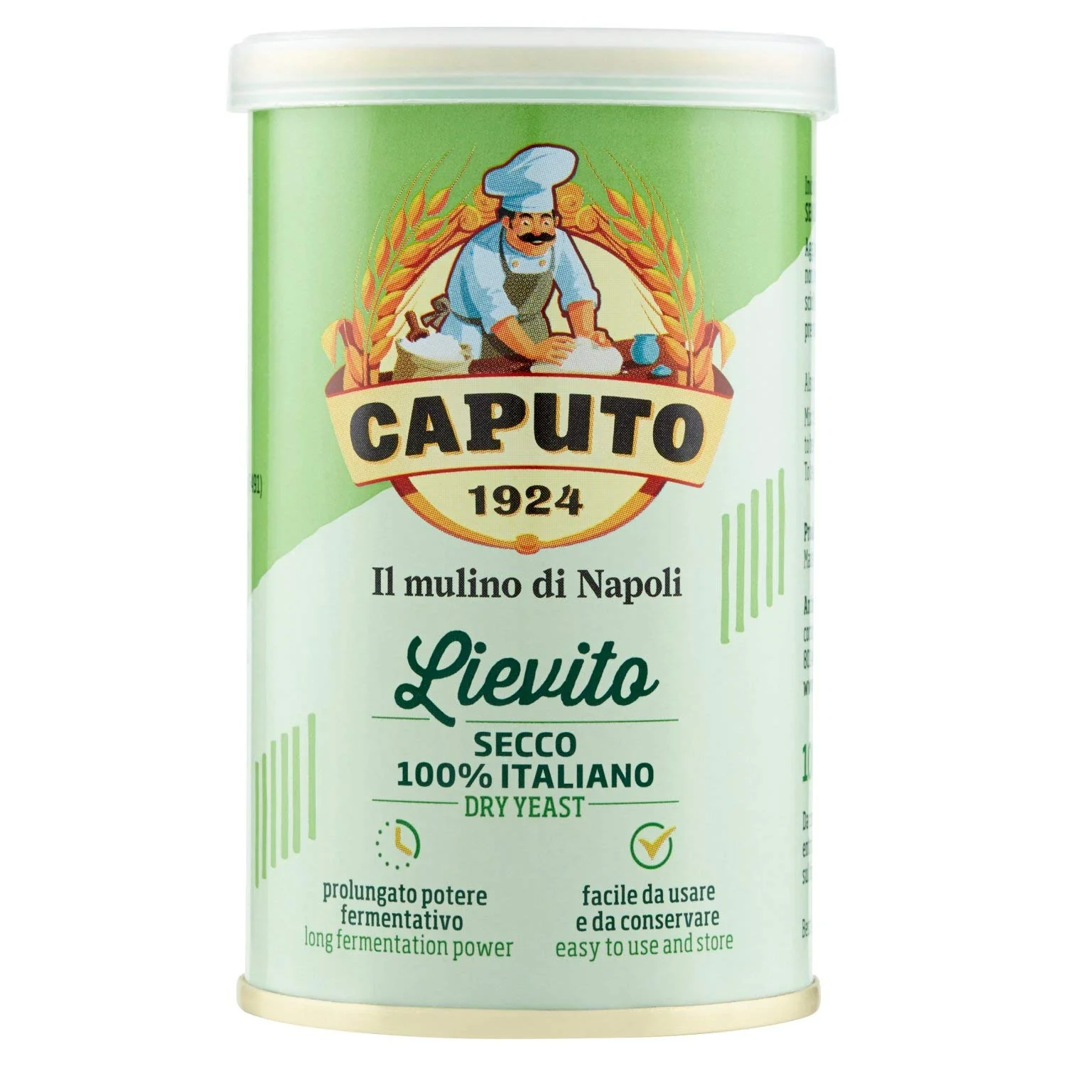 Caputo Lievito Active Dry Yeast, Made in Italy, Perfect with 00 Flour, 3.5 Ounce Can