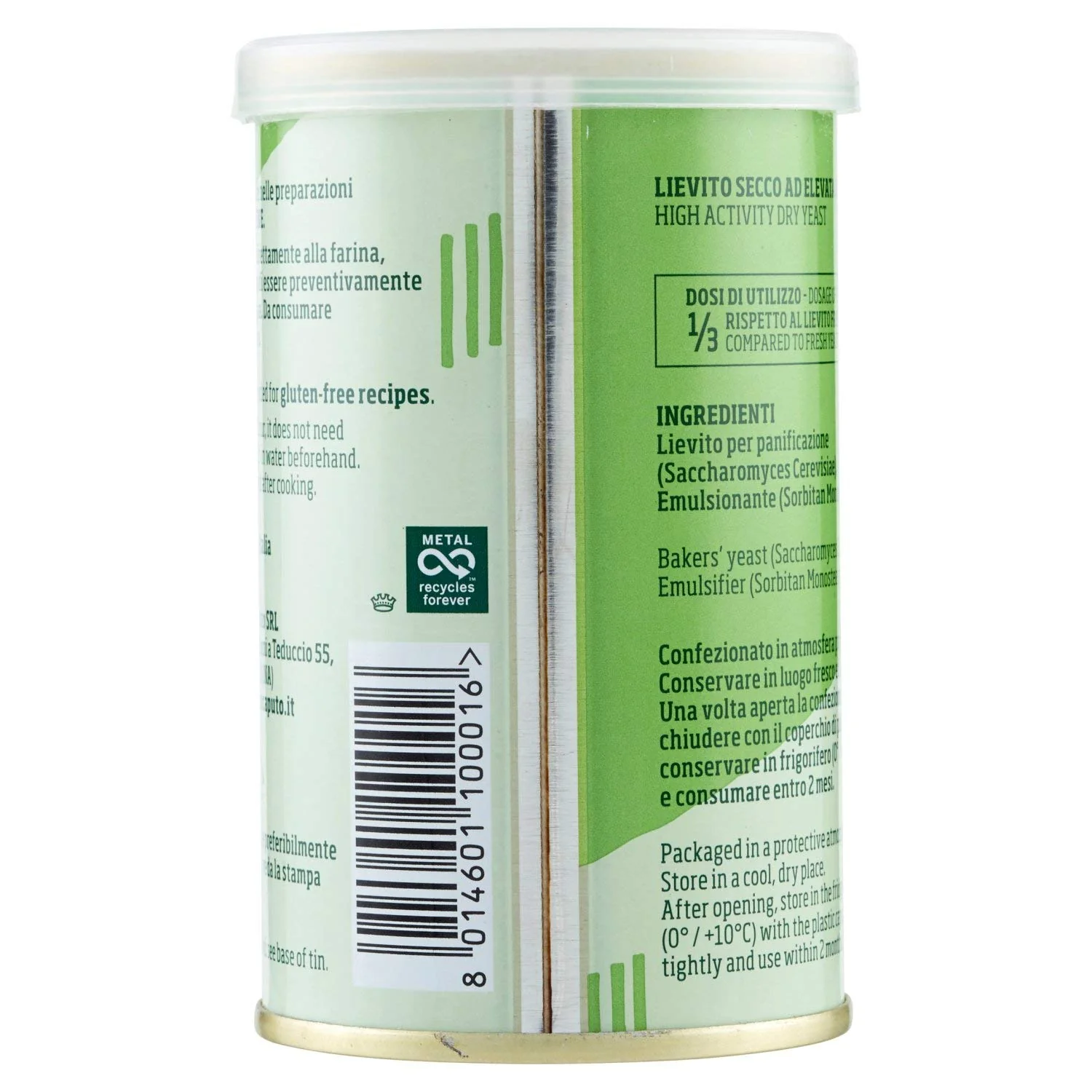 Caputo Lievito Active Dry Yeast, Made in Italy, Perfect with 00 Flour, 3.5 Ounce Can - Image 3