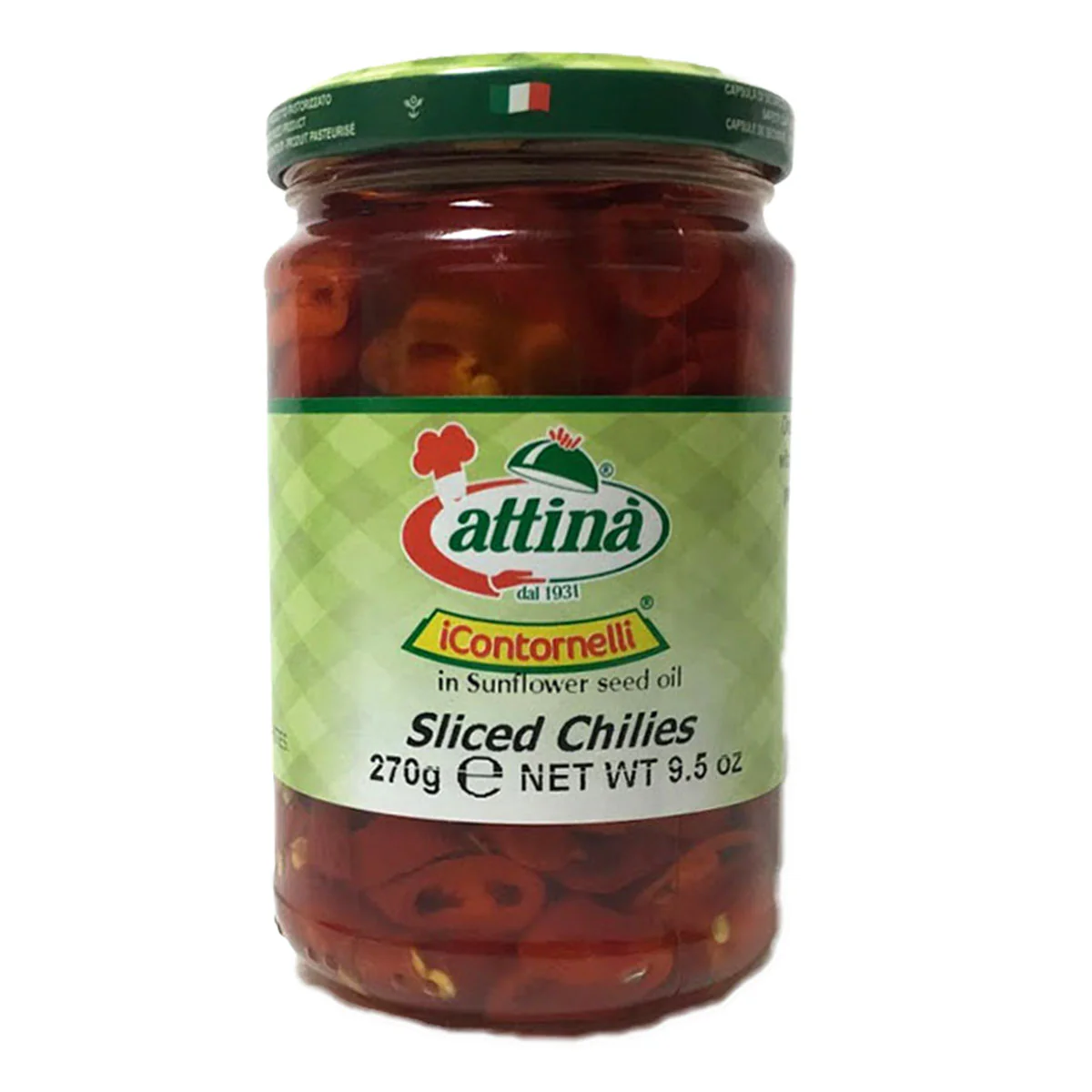 Attina Peperoncini Piccanti Tagliati, Sliced Chillies, 9.7 oz | 275g - Image 3