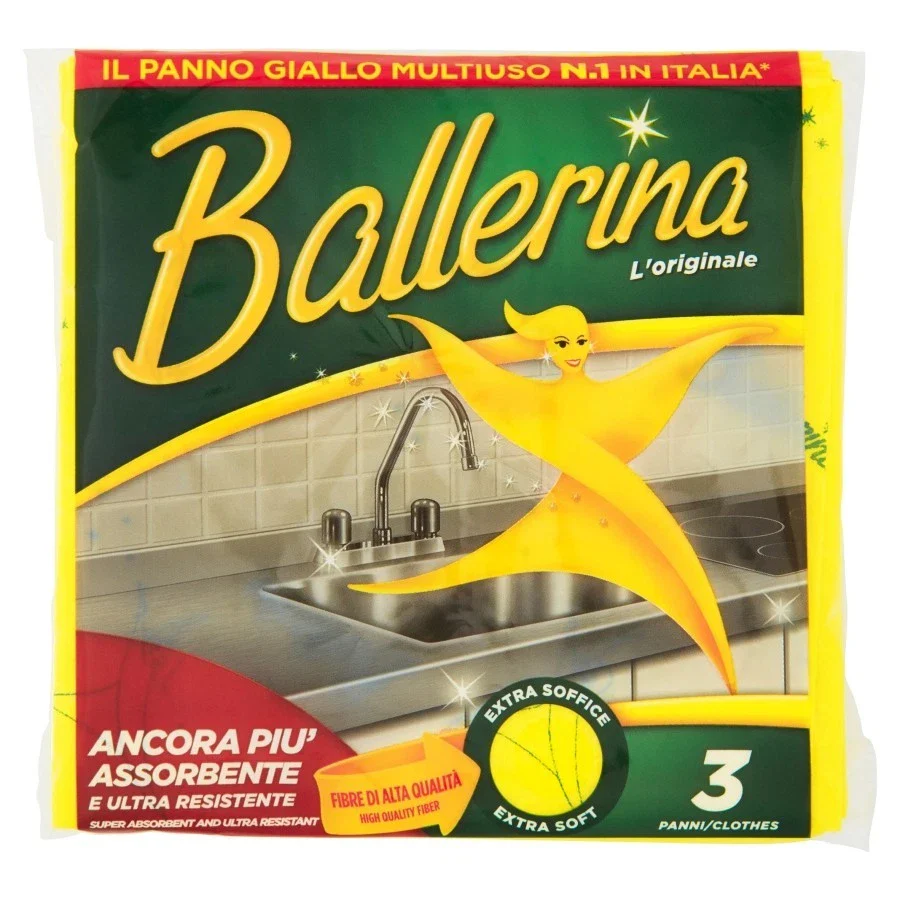 Ballerina Cloth Multipurpose Yellow 3 Pieces