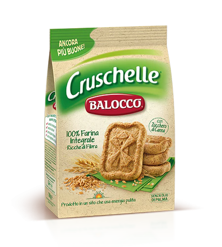 Balocco Cruschelle Whole Wheat Biscuits Cookies, 12.3 oz | 350g