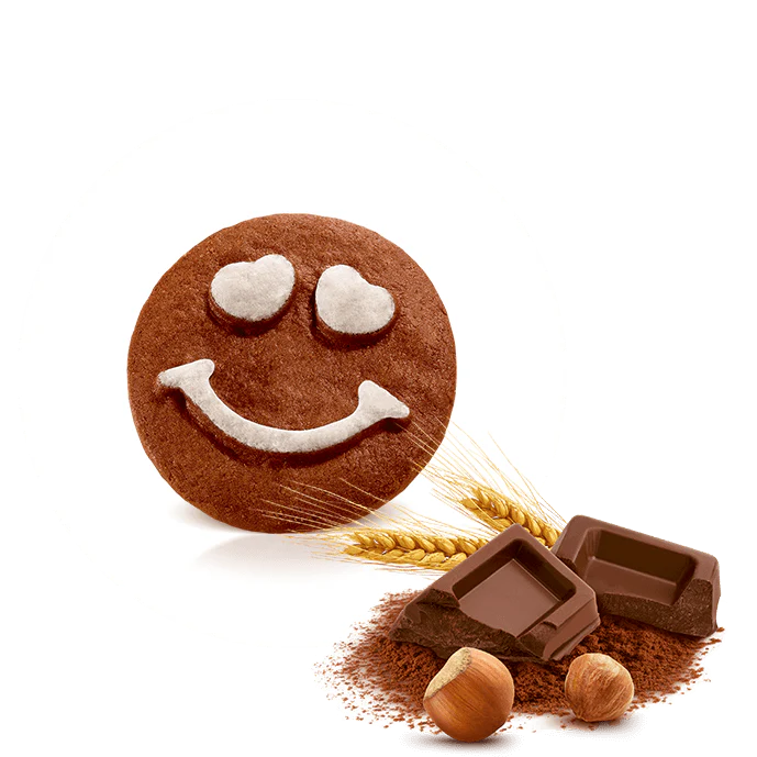 Balocco Faccine Biscuits, Chocolate & Hazelnut Cookies, 12.3 oz | 350g - Image 3
