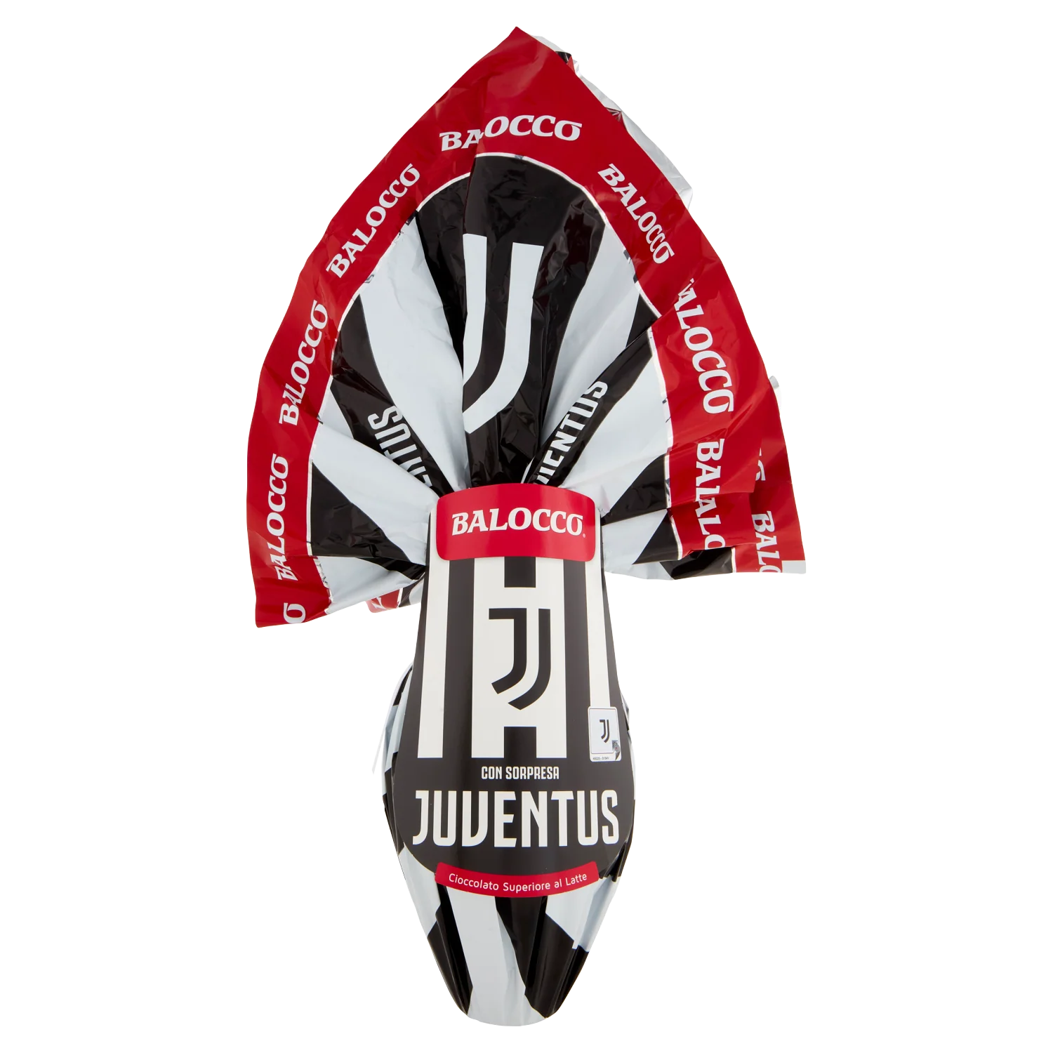 Balocco Juventus Milk Chocolate Easter Egg with Surprise ā 8.47 oz (240g)
