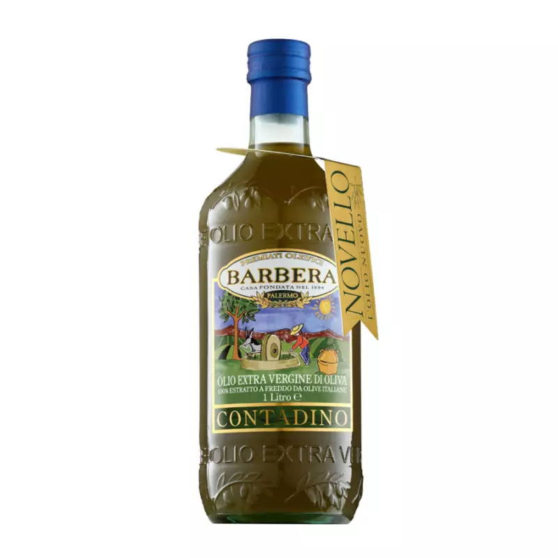 Barbera Novello Contadino Extra Virgin Olive Oil, 1 Liter | Product of Italy