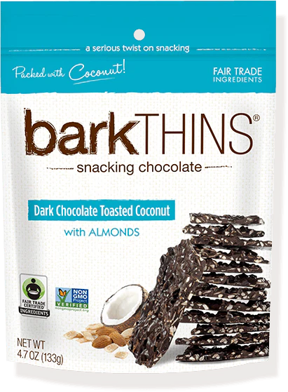 barkTHINS, Dark Chocolate Toasted Coconut with Almonds, 4.7 oz