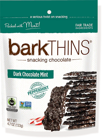 barkTHINS Snacking Dark Chocolate, Mint, 4.7 Ounce