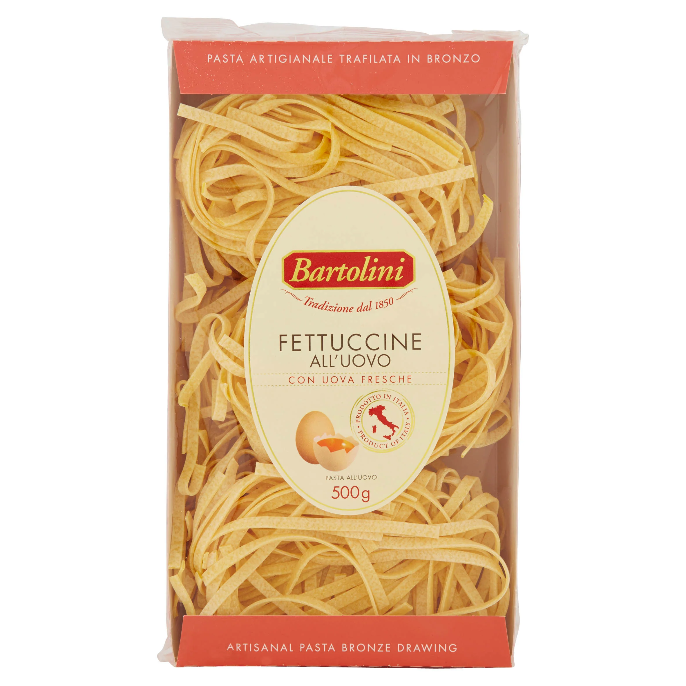 Bartolini Fettuccine Egg Pasta, 17.6 oz | 500g