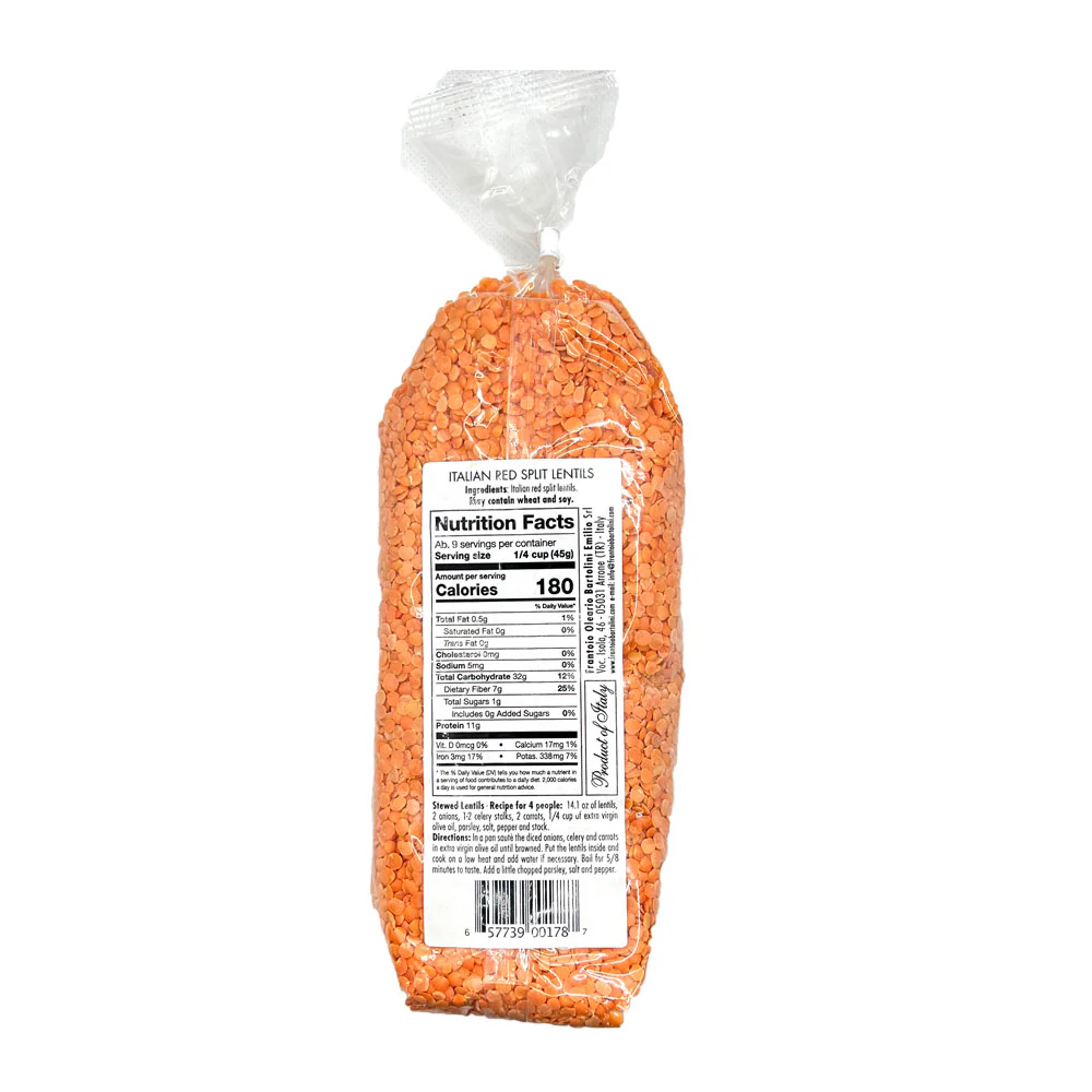 Bartolini Italian Red Split Lentils, Ready in 5 Minutes, 14.1 oz | 400g - Image 2