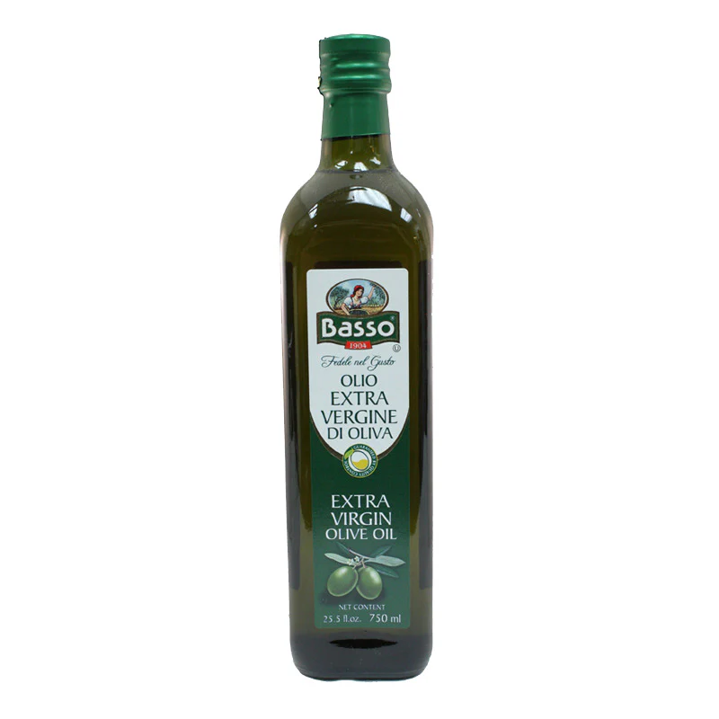 Basso Extra Virgin Olive Oil, 25.5 FL | 750 mL Bottle