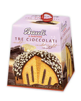 Bauli Panettone 3 Cioccolates, 28.2 Oz