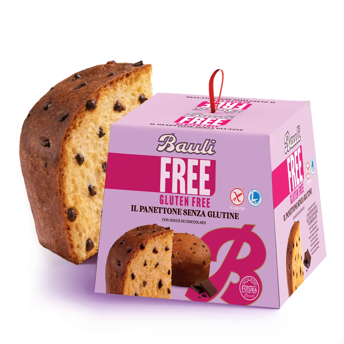Bauli Gluten Free & Lactose Free Panettone with Chocolate Chips, 14.11 oz | 400g