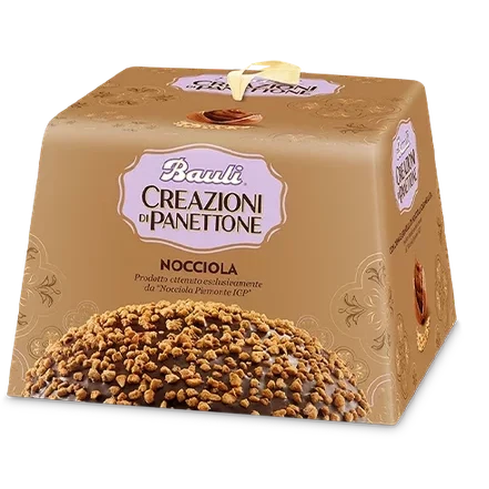 Bauli Hazelnut Creations Panettone, Nocciola, 26.4 Oz | 750g