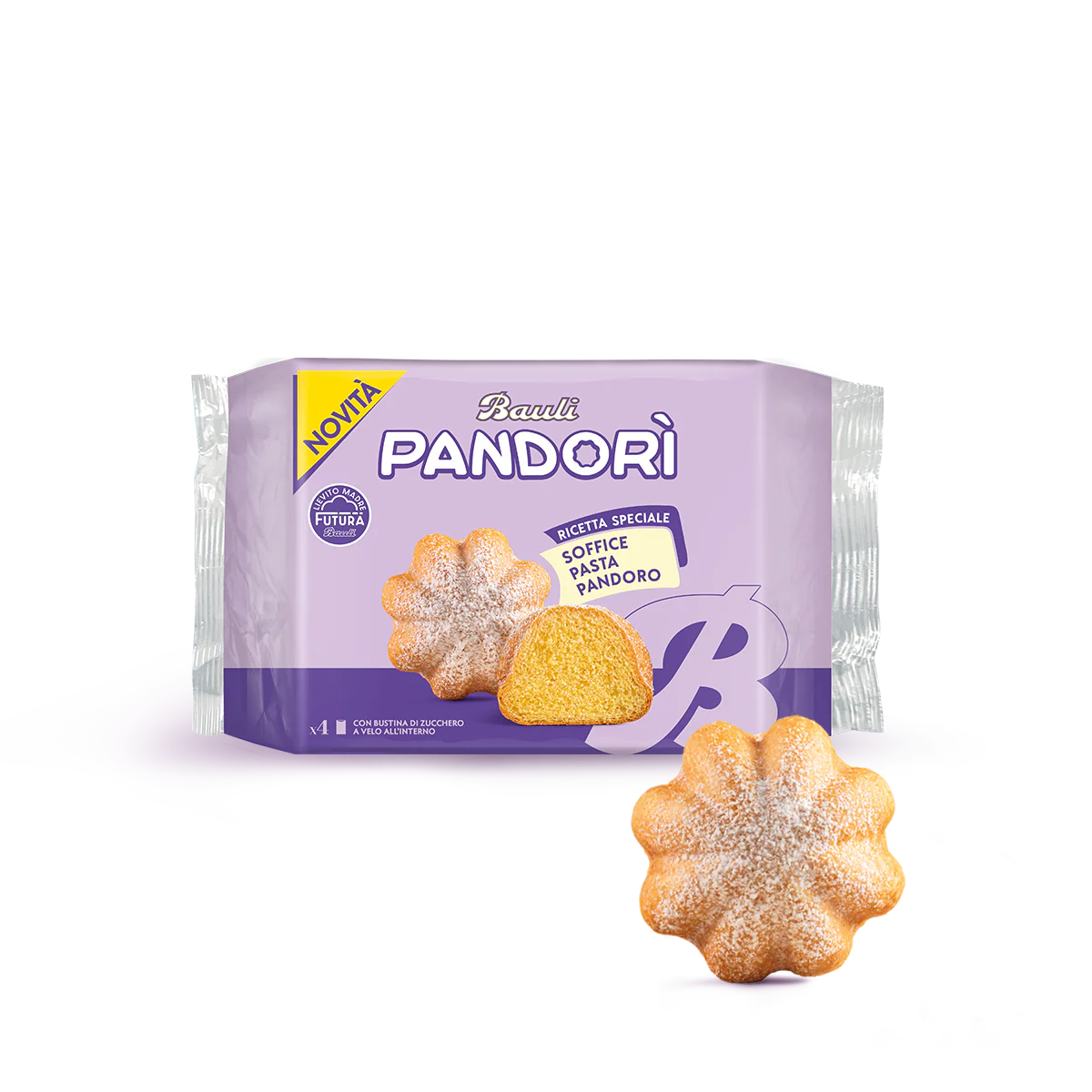 Bauli Pandorì al Miele – Honey‑Infused Mini Pandoro (4‑Pack) - Image 2