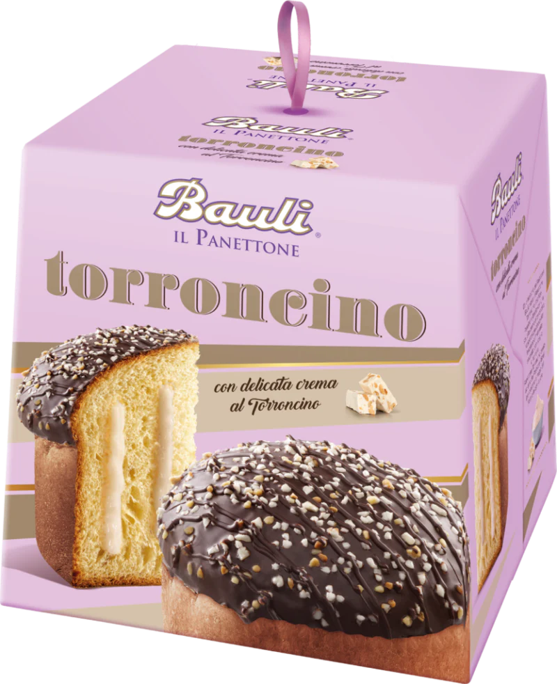 Bauli Panettone Torroncino, Chocolate Covered with Nougat Cream Filling, 26.4 Oz - Image 2