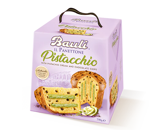 Bauli Pistacchio and Chocolate Chip Panettone, 26.4 Oz | 750g