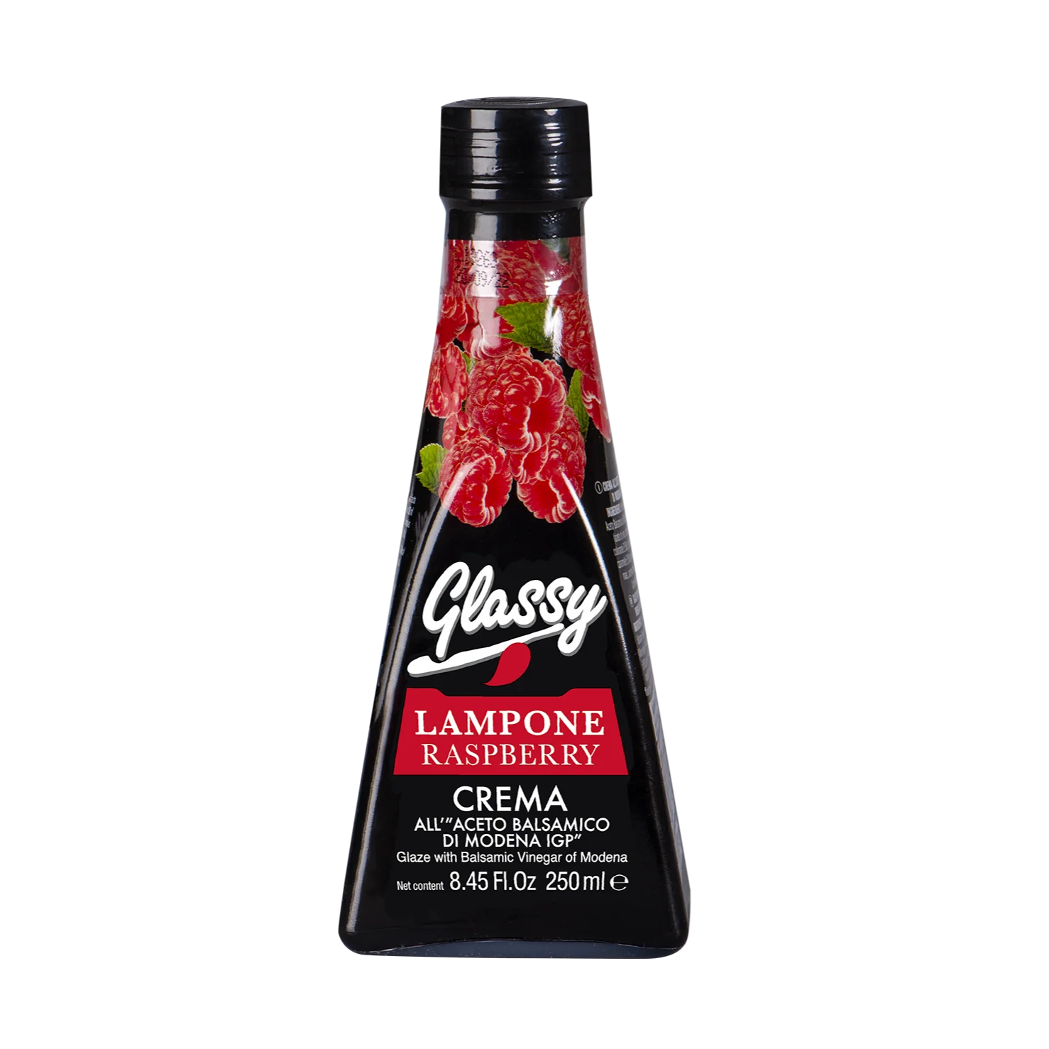Bellei Glassy Raspberry Glaze with Balsamic Vinegar of Modena IGP, 8.45 oz | 250 ml