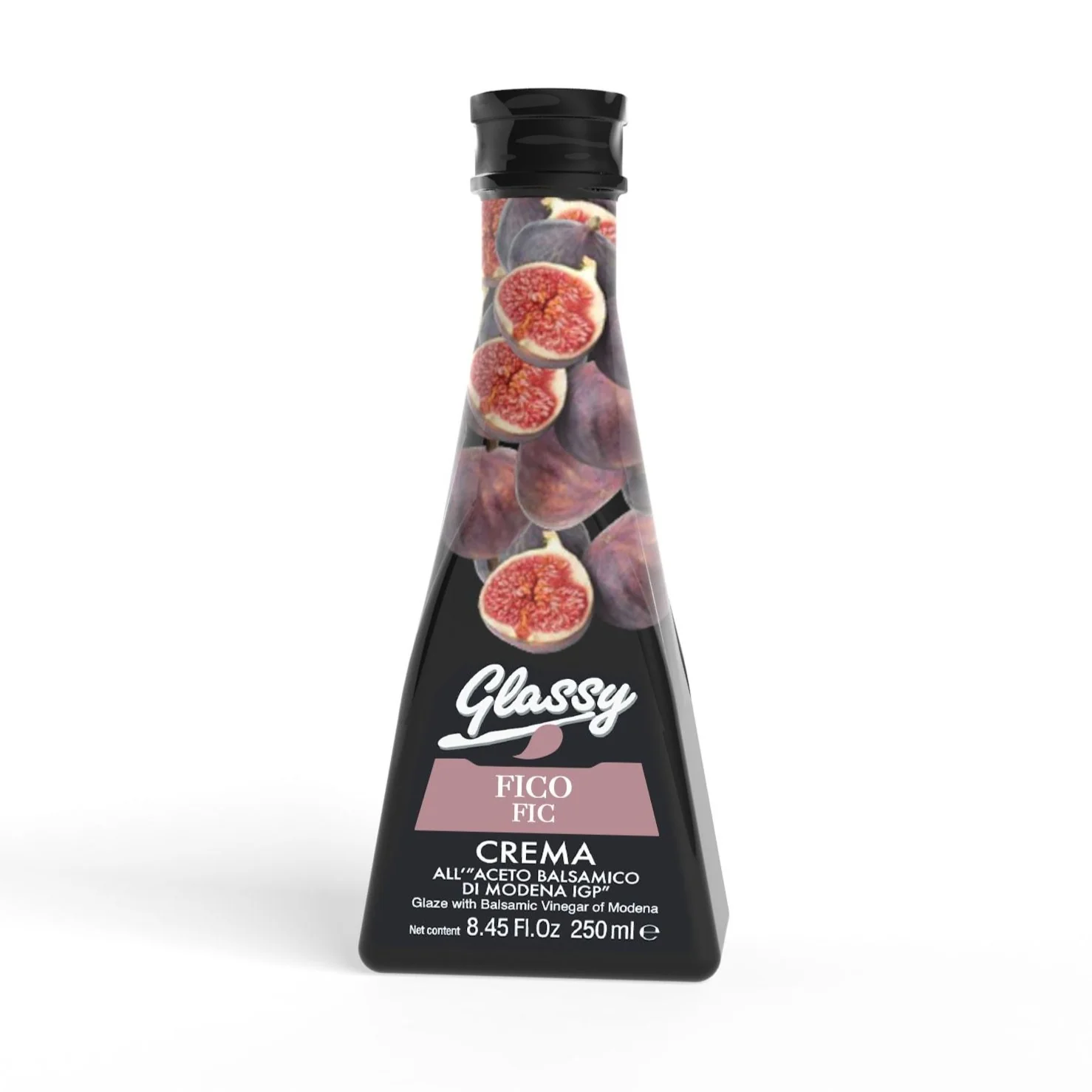 Bellei Glassy Fig Glaze with Balsamic Vinegar of Modena IGP, 8.45 oz | 250 ml