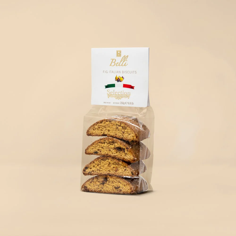 Belli Fig Cantuccini, Italian Biscotti, 8.8 oz | 250g - Image 2