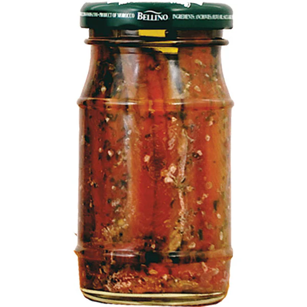 Bellino Anchovy Fillet with Garlic and Parsley, 4.25 oz