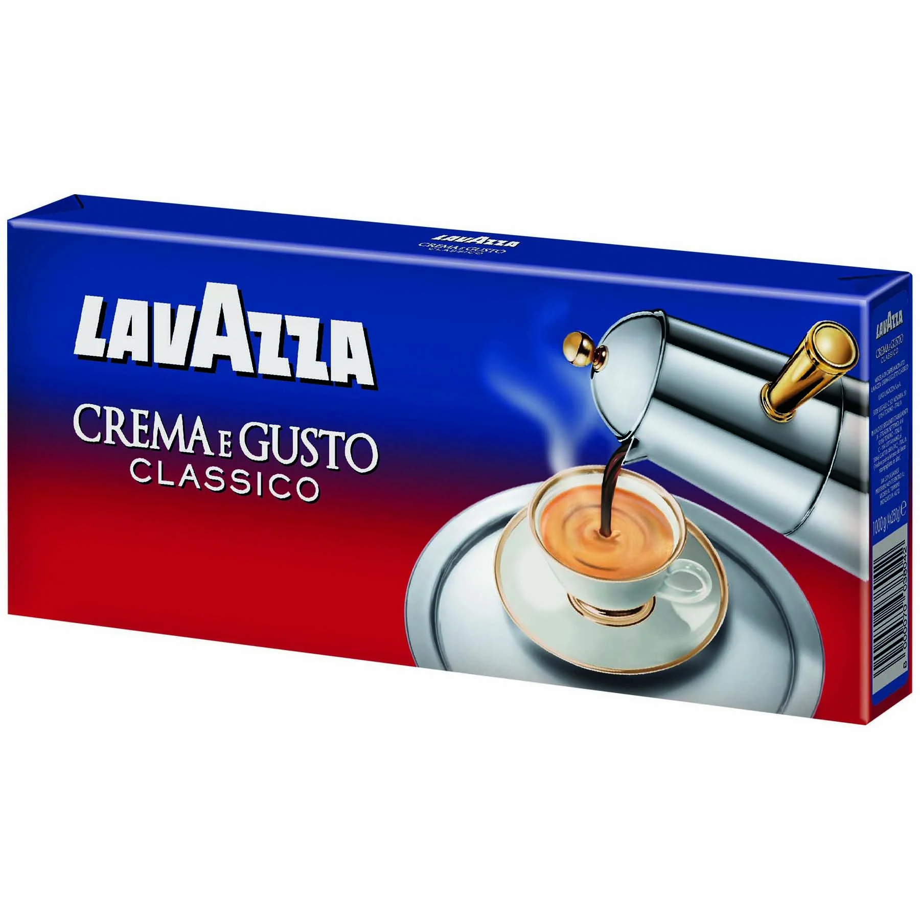 LavAzza Crema e Gusto Coffee, Classico Ground, 4 Pack, 4 x 250g | 1000g