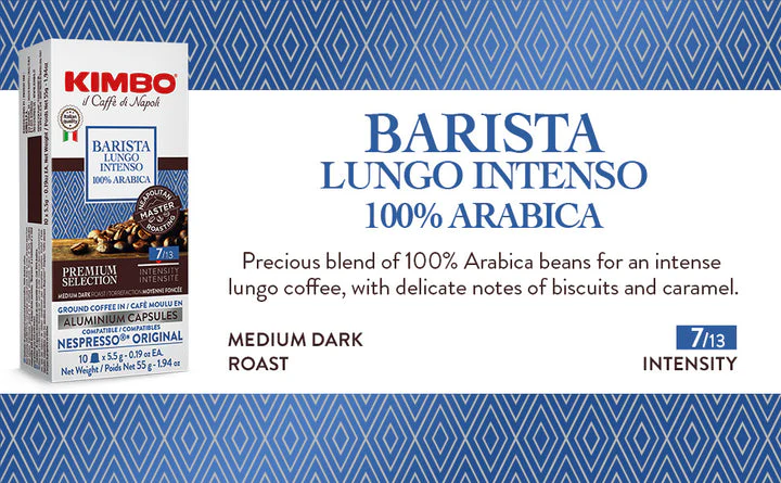 Kimbo Barista Lungo Intenso, #7 Aluminum Nespresso Compatible - Image 2