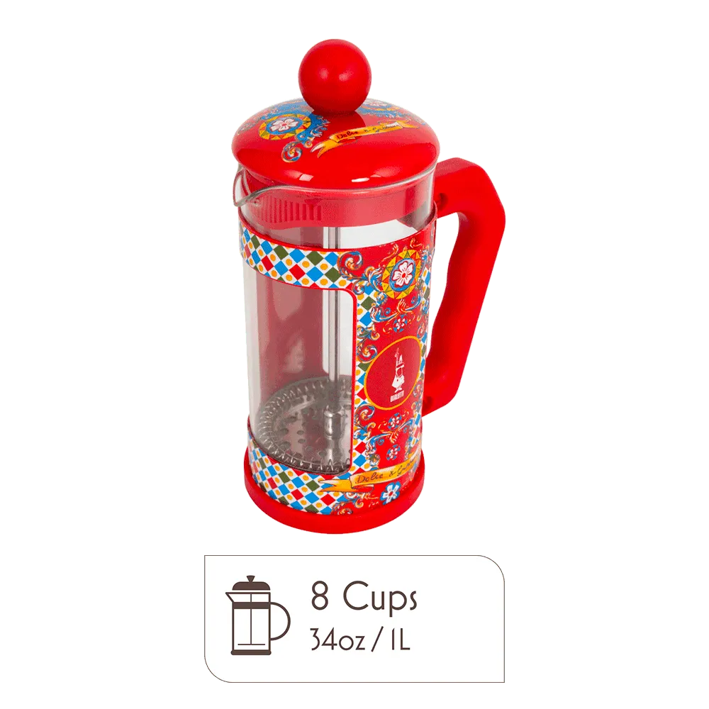 Bialetti Dolce & Gabbana French Press, Carretto RED - Image 2
