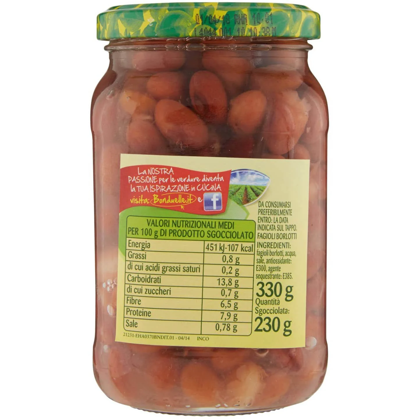 Bonduelle Borlotti Beans, Beans, 11.6 oz | 330g - Image 3