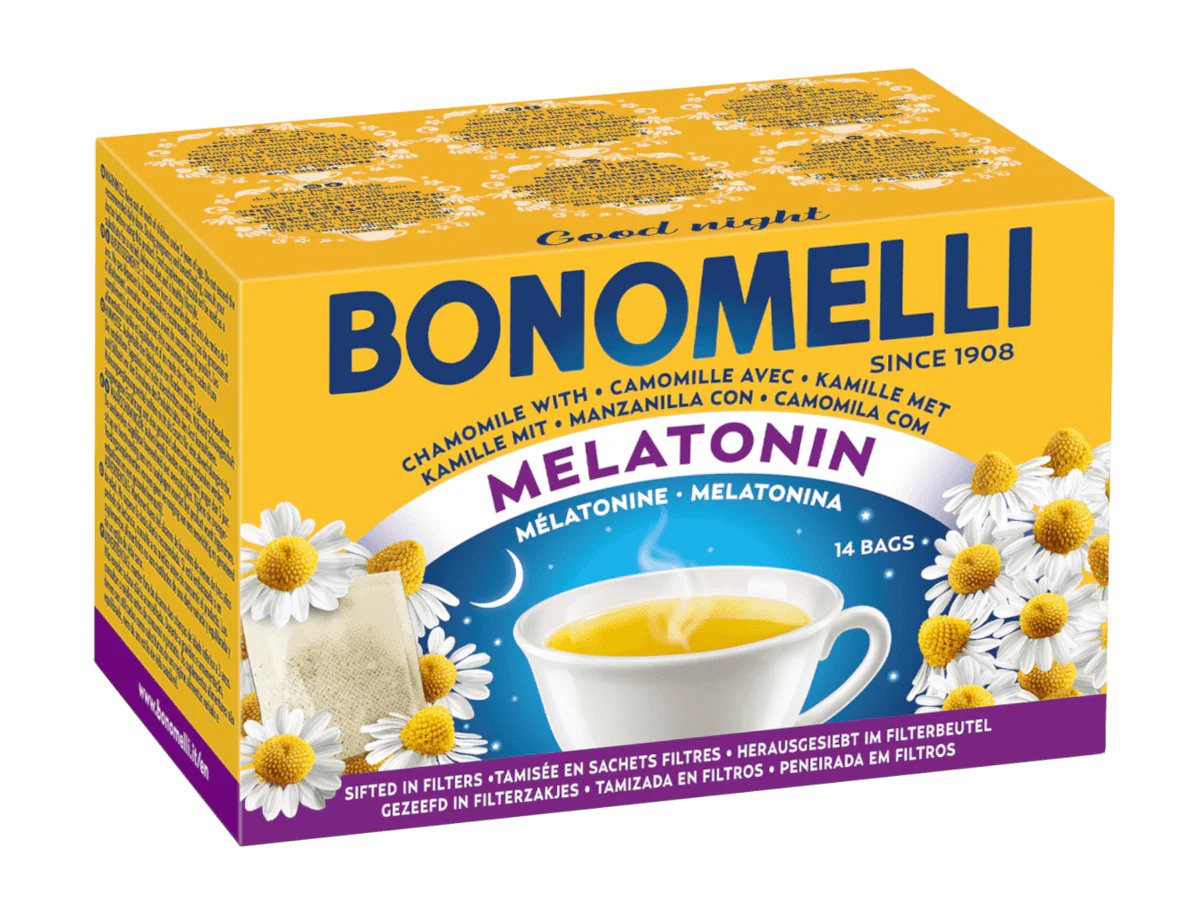 Bonomelli Sifted Chamomile with Melatonin, 14 Filter Bags, 35g
