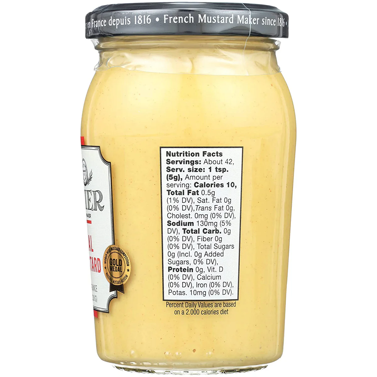 BORNIER Original Dijon Mustard, 7.4 Ounce - Image 2