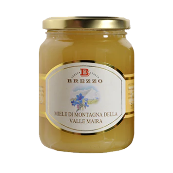 Brezzo Alpine Flowers Honey, 100% Pure Italian Honey, 12 oz | 350g
