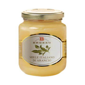 Brezzo Orange Honey, 100% Pure Italian Honey, 12 oz | 350g