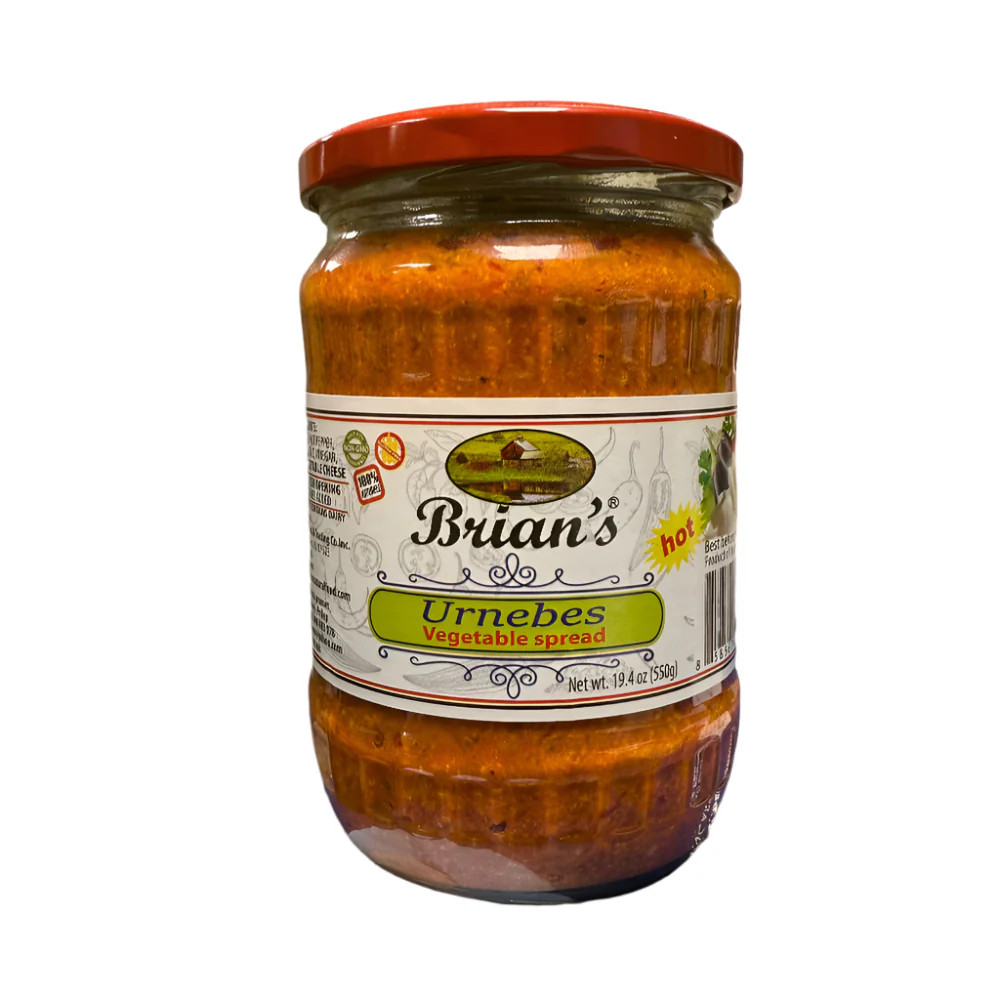 Brian's Urnebes Vegetable Spread, Ajver with Cheese, Hot, 19.4 oz | 550g