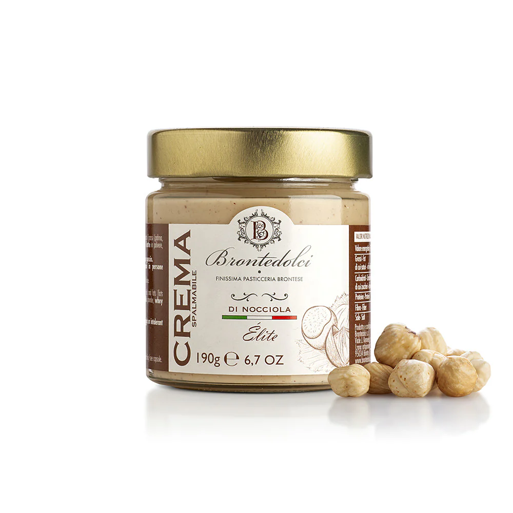 Brontedolci Cream di Nocciola, Hazelnut Cream Elite, 6.7 oz | 190g