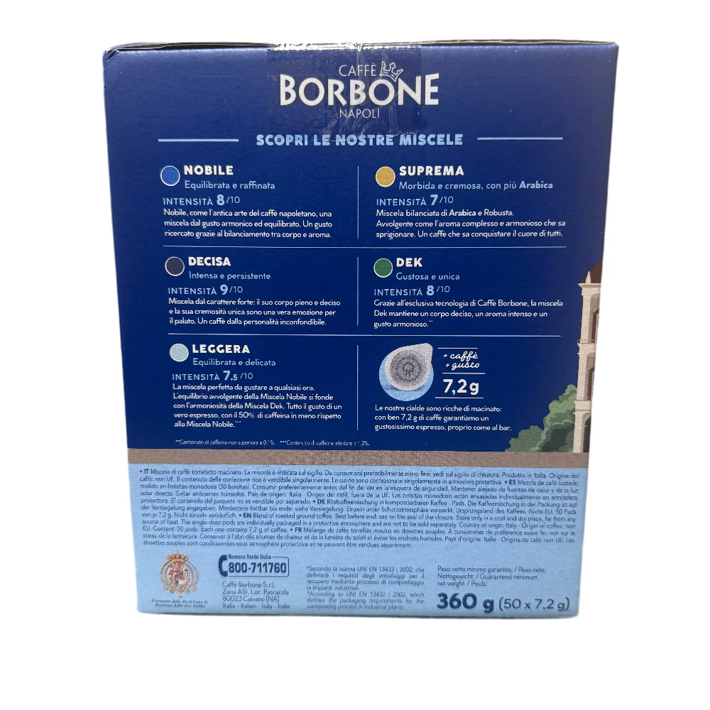 Caffè Borbone Miscela Nobile, Espresso Paper Pods, 50ct - Image 3