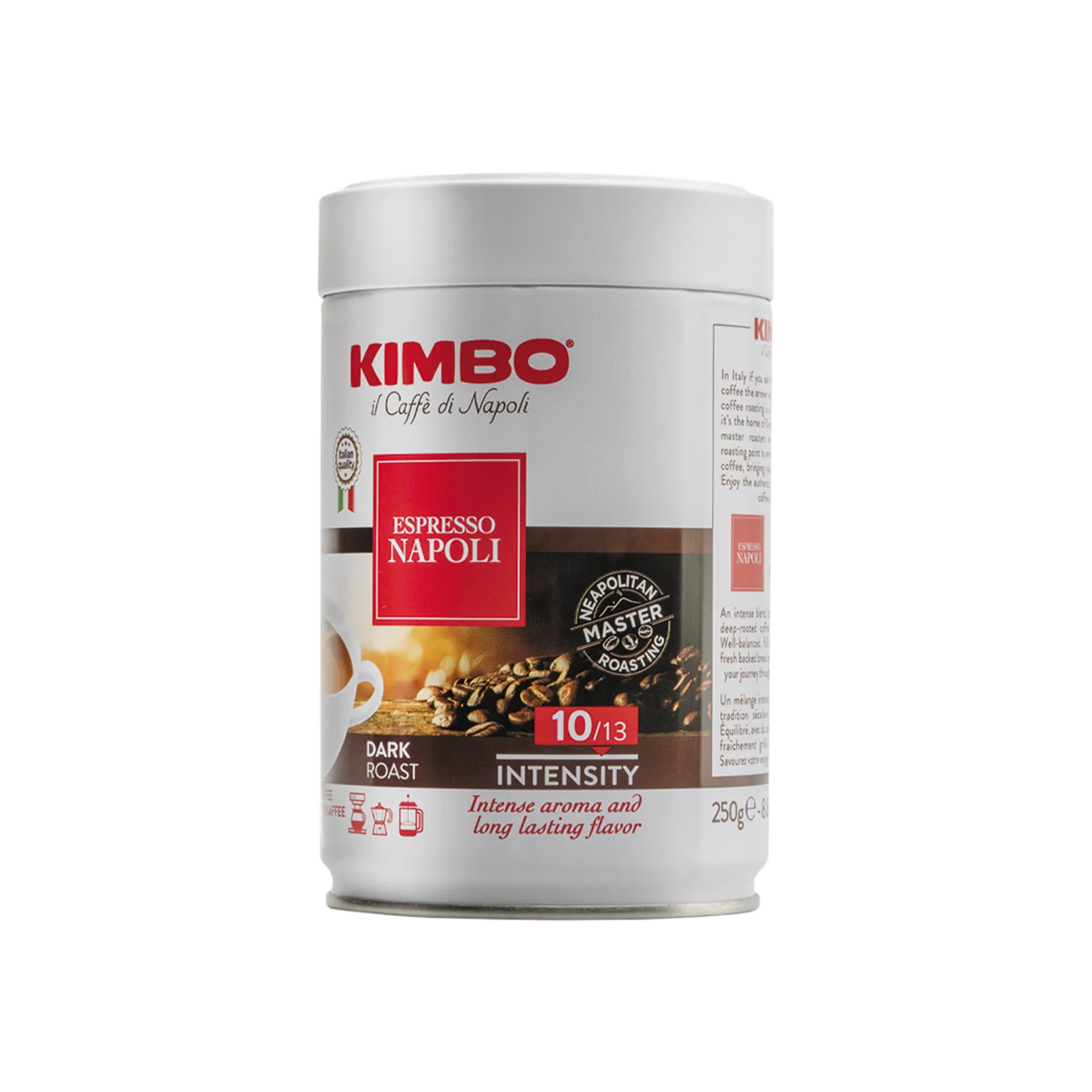 Kimbo Caffe Espresso Napoli Ground, 8.8 oz | 250g TIN - Image 2