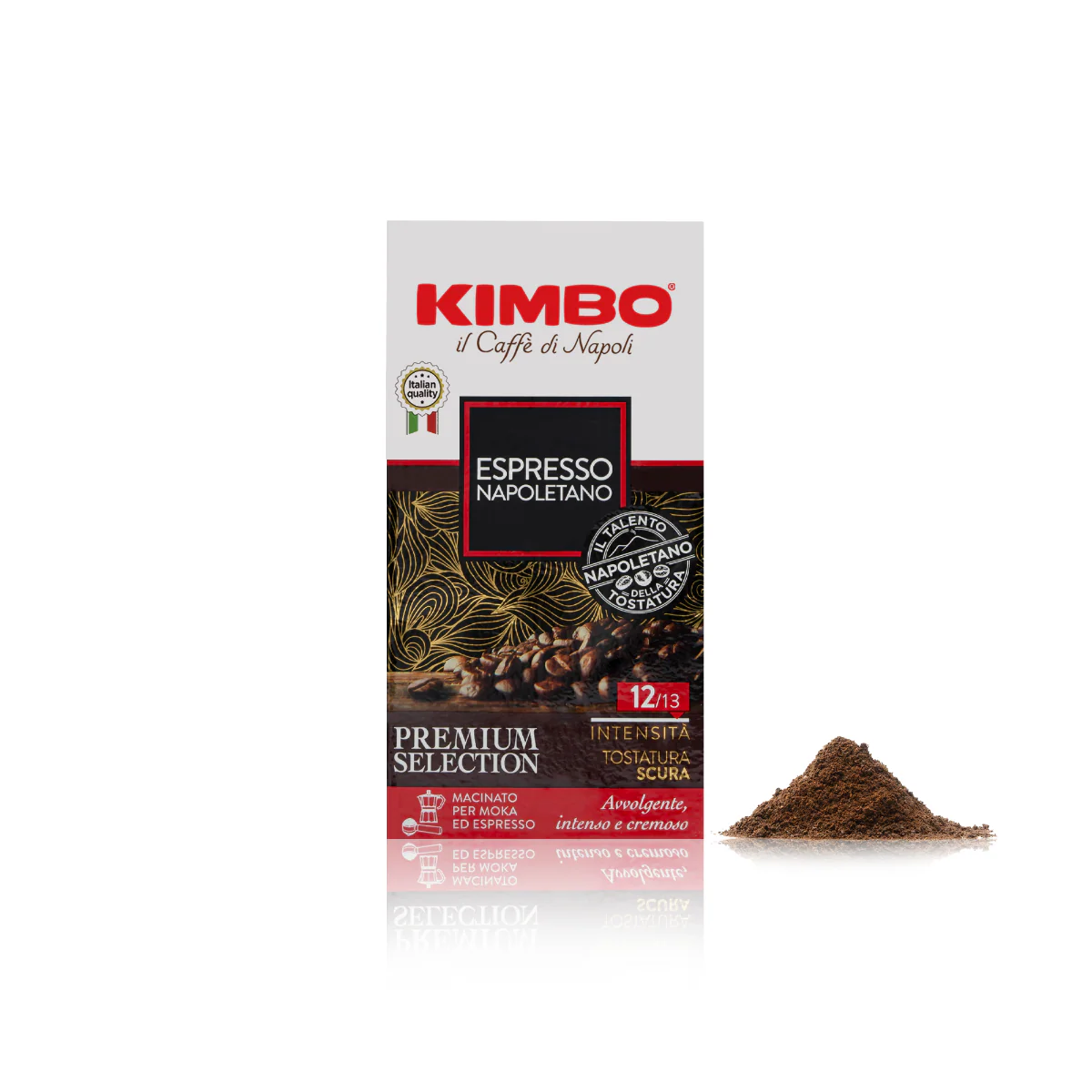 Kimbo Caffe Espresso Napoletano, Ground Coffee, 12/13 Intensity, 8.8 oz vacuum pack - Image 3
