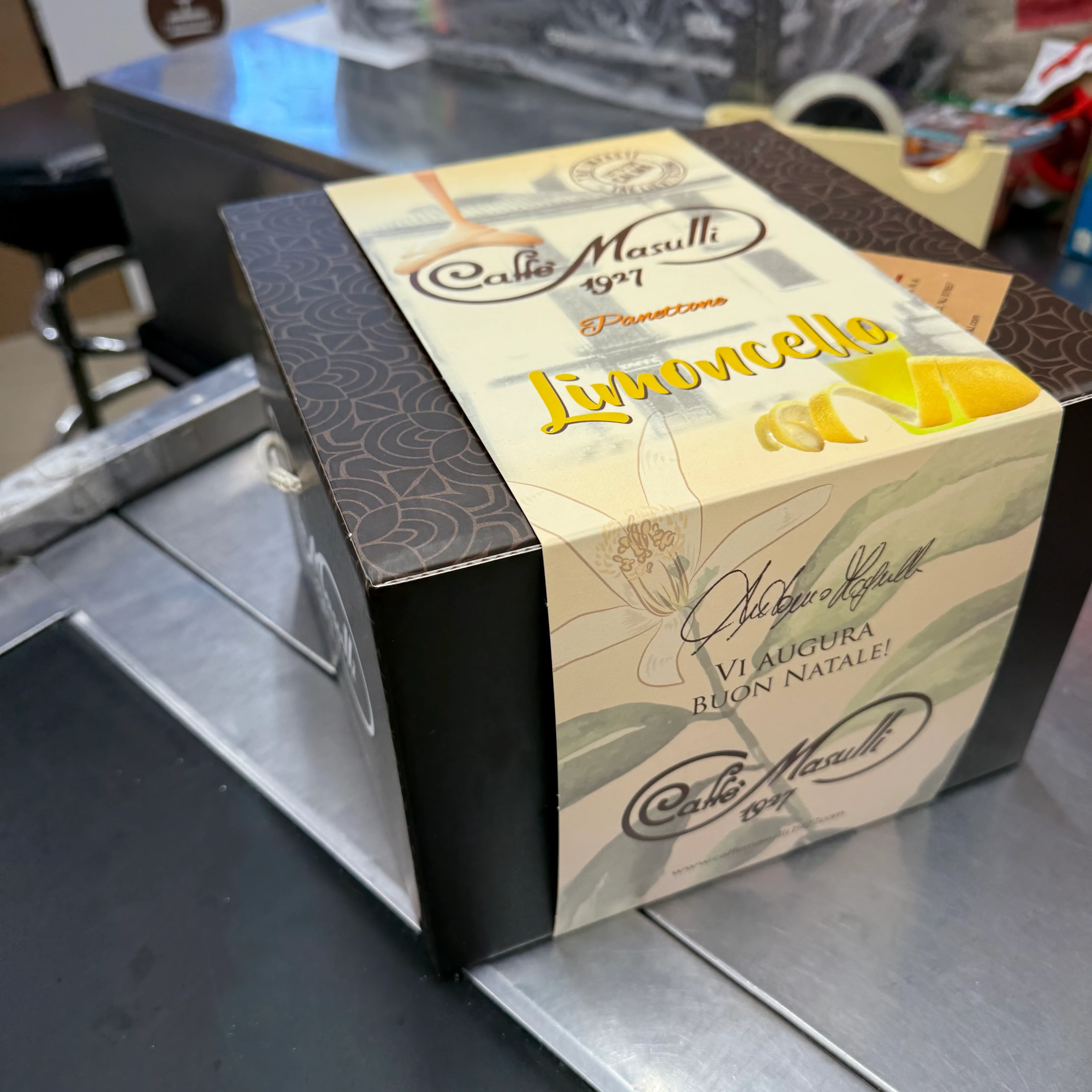 Caffe Masulli Panettone Limoncello & White Chocolate, 35.27 oz | 1kg - Image 3