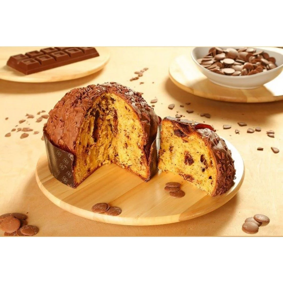 Caffe Masulli Panettone w/ Chocolate, 35.27 oz | 1kg - Image 2